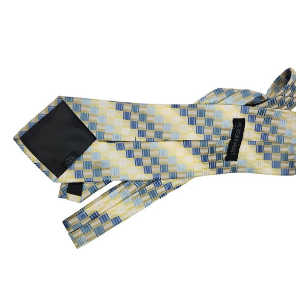 Modern Elements Mens Geometric Patterned Tie - Picture 6 of 8